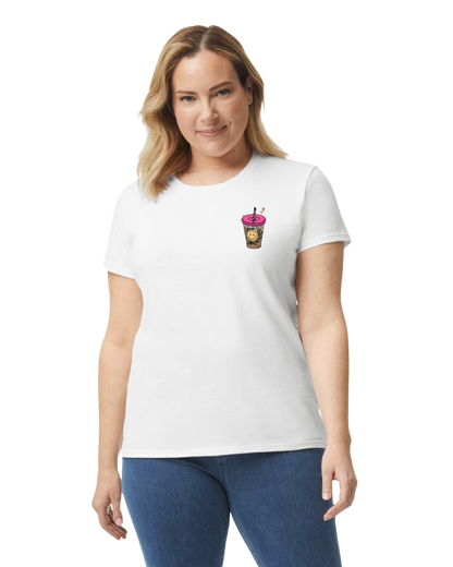 Womens Half Teacher Half Coffee T-Shirt