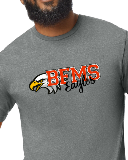 Men's Charcoal Gray T-Shirt - BFMS Cursive Logo